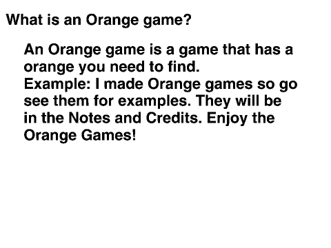 All Orange Games!