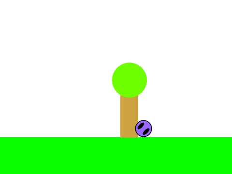 scrolling ball physics