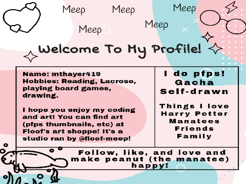 Welcome page-mthayer419