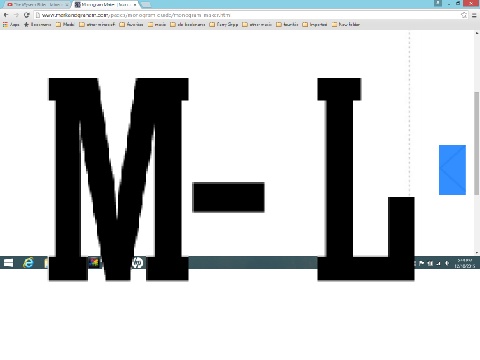 Monogram game-thing...