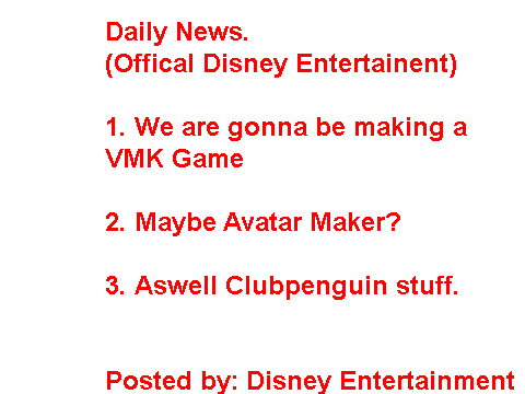 Disney's Entertainment Daily News