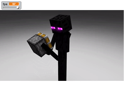 Animated minecraft Enderman
