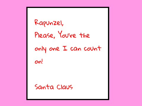 Rapunzel's Letter