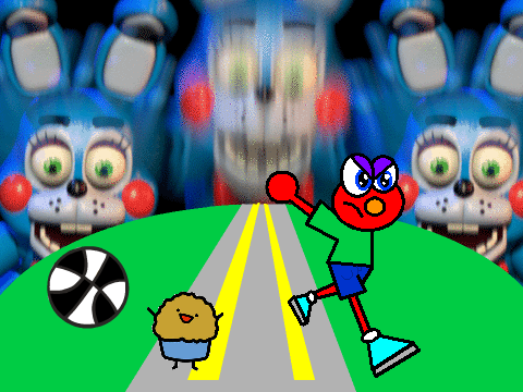 Add yourself running from the Toy Bonnie Army!