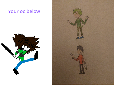 I'll make your oc into a drawing. remix
