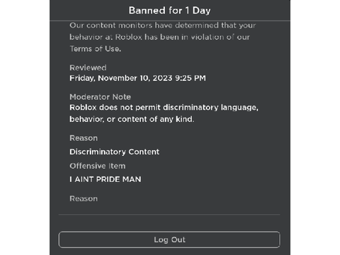 bruh ive been banned from rblx