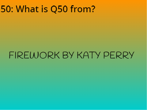50 random questions #2