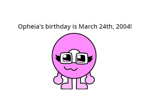 Opheia's birthday reveal!