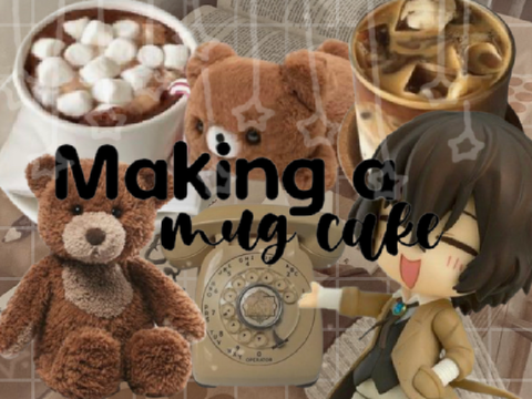 Making a mug cake