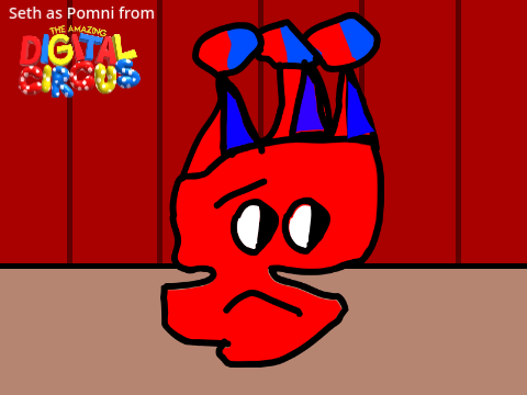 Seth as Pomni from TADC