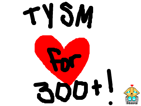 Thanks for 300+ Followers!