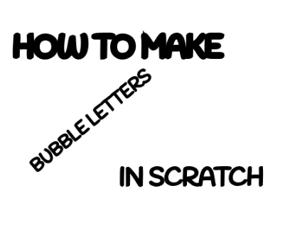 SUPER EASY BUBBLE LETTERS TUTORIAL