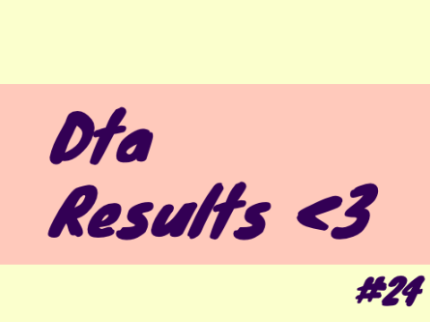 ✦❘༻ DTA Results ! ·:·.✧ #24 ༺❘✦