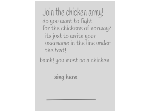 join the chicken army!