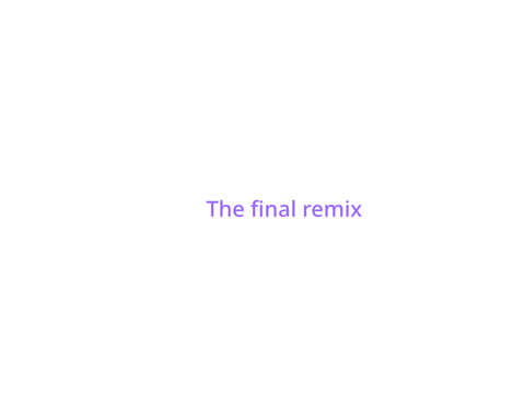 \_(!_!)_/ remix