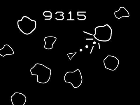 original asteroids game