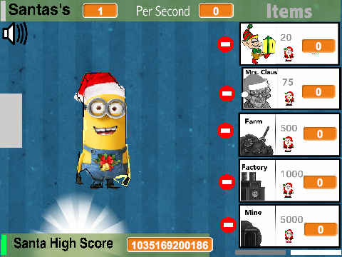 christmas minion CLICKER