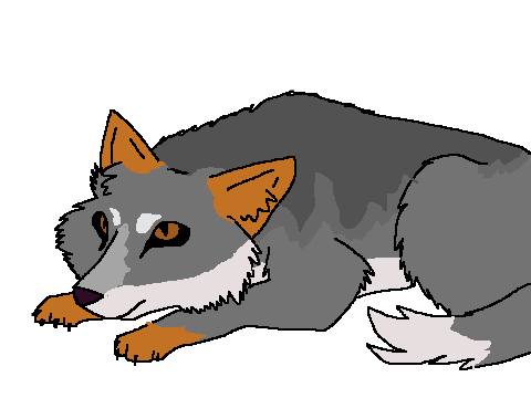 wolf lineart remix