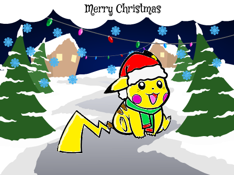 pikachu christmas coloring contest *OPEN* remix