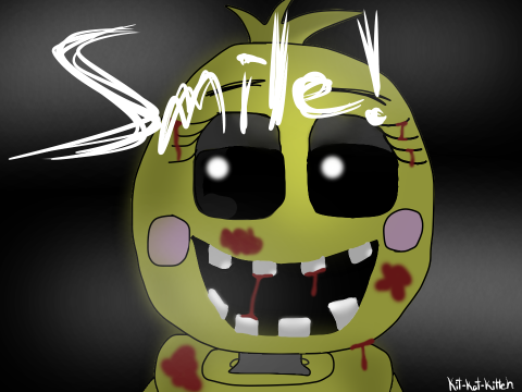 FNaF Drawing - Toy Chica *BLOOD*