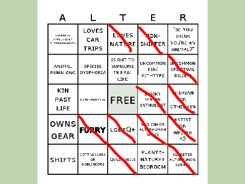 My take on alterhuman bingo!
