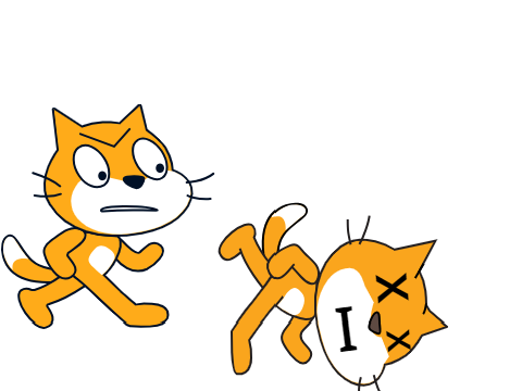 another animation i stopped working on (3.0 Scratch Cat Vs 2.0 Scratch Cat) remix