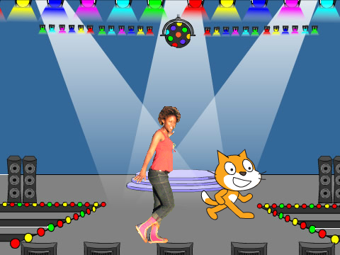 Dance of Dancer and Cat:)