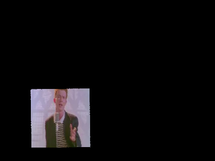 Rickroll DvD bouncing logo
