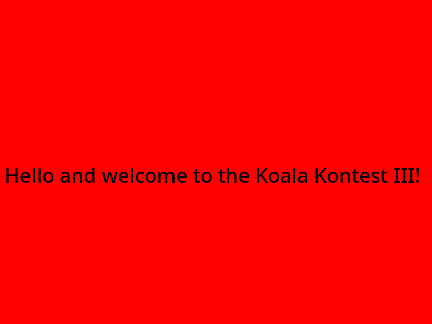 Koala Kontest III
