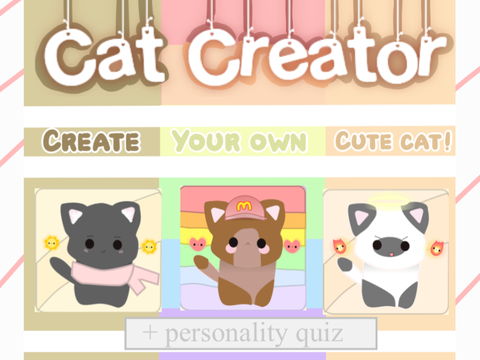 Cat Creator + Personality Quiz