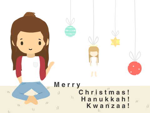 Merry Christmas! / Hello 2016 ! / 1 Y E A R !