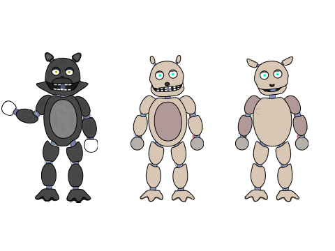 FNaQ Character Redesigns (WIP)