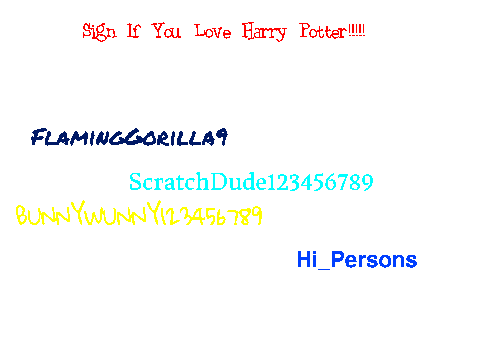 Sign If You Love Harry Potter!!!!! remix remix