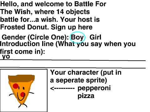 Battle For The Wish-Object Show-Sign Ups (1/14) remix
