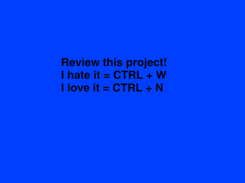 The project which you should review!