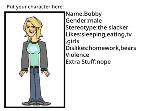 Total Drama Castaways Sign-Ups (Cast 0/22) remix