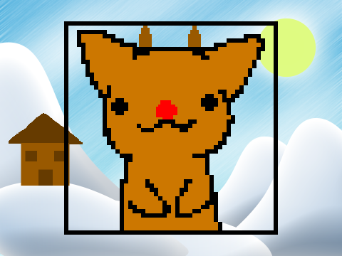 Reindeer Licky Cat