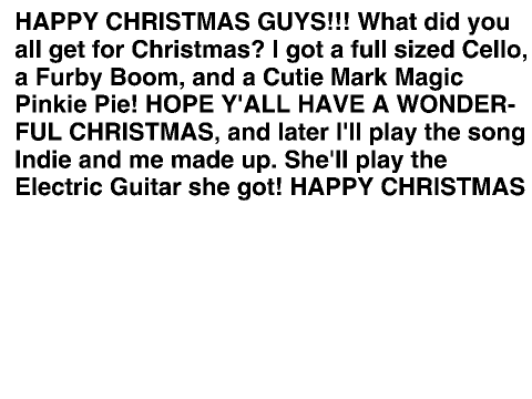 HAPPY CHRISTMAS