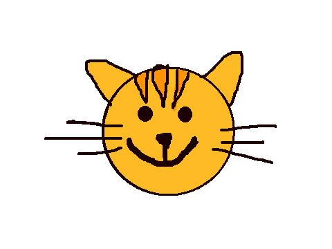 Cat- Color in a smiley face contest! Entry