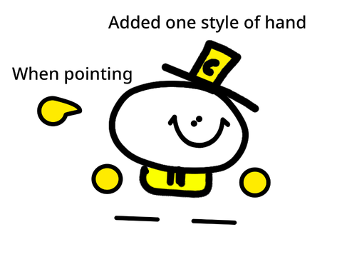 Fixed leg and added arms