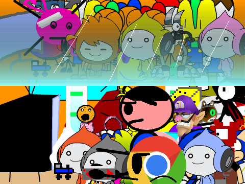 Add yourself watching T.V. with Chromey! remix remix remix remix
