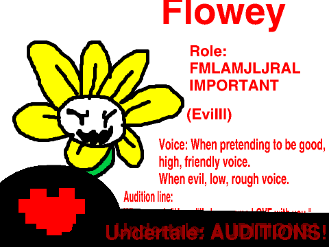 Undertale- Auditions! remix (flowey)