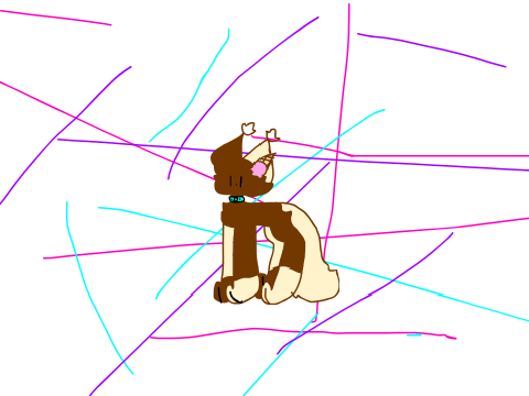Art cat doodle