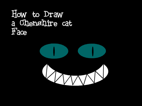 How to Draw a Cheshire cat face