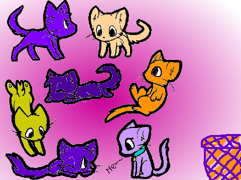 Re-opened! kitten coloring contest!!!
