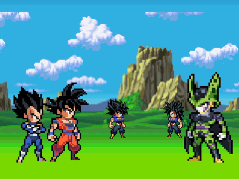 Dbz 2 character transformation test (GOD FORM UPDATE) 