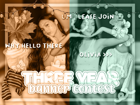 [ CLOSED ] ♡ // 3 year banner contest !! :)