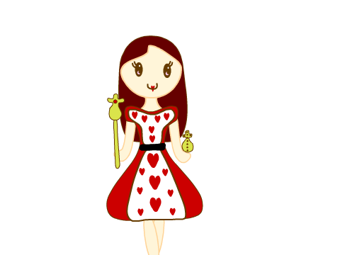 Kawaii Queen of Hearts ~ Alice In Wonderland