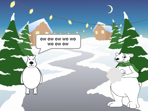 throwing snowballs