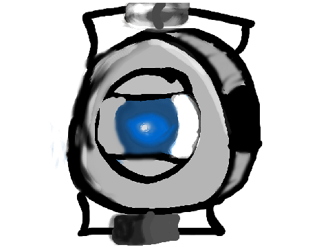 I sumo-painted Wheatley from Portal 2!
